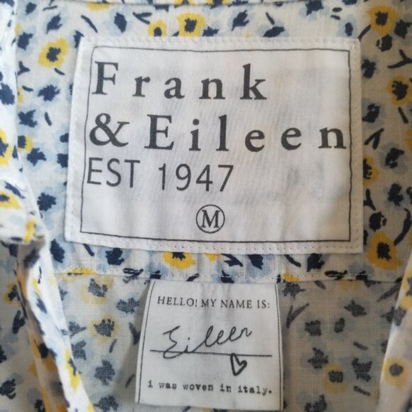 Frank & Eileen - Relaxed Button-Up Shirt – Casual Cotton – Medium – Floral - Picture 2 of 10